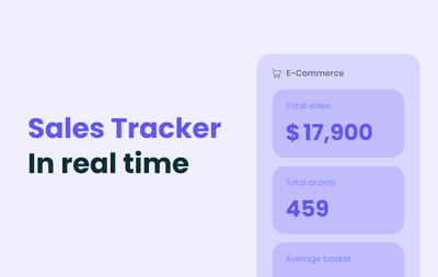 Track your sales in real time with the Sales Tracker