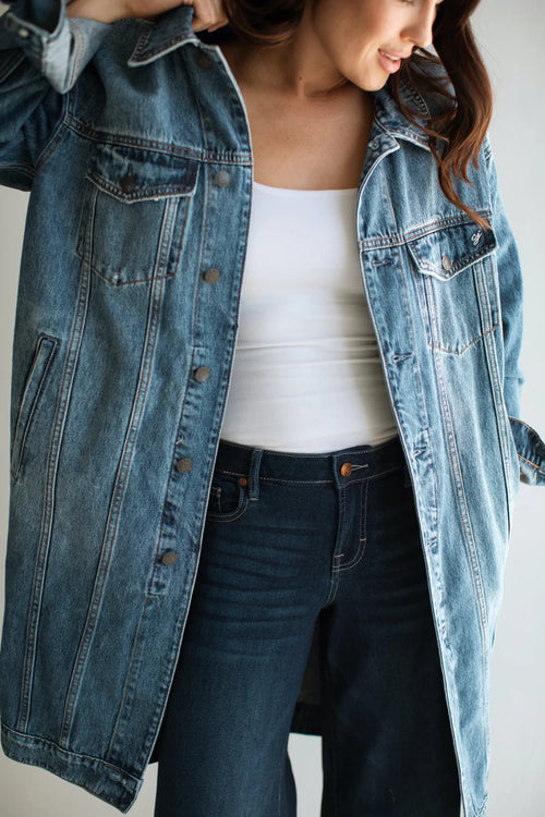 Denim Long Jacket