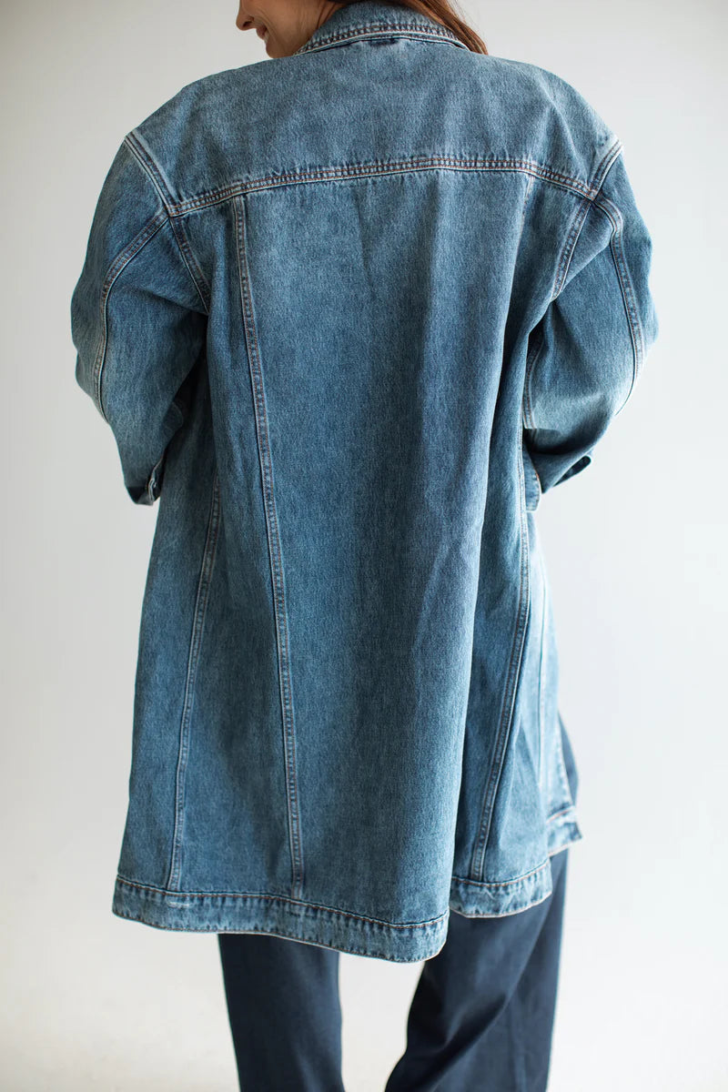 Denim Long Jacket